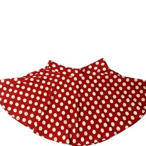 Women's Urban Coco Skirt XL Red White Polka Dot